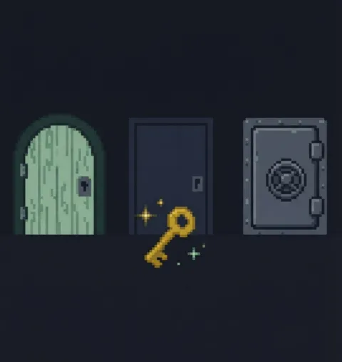 The same single key opens a different meaning at every door