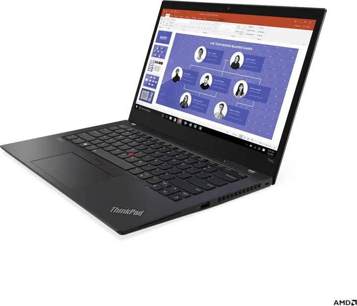 ThinkPad T14s Gen 2 (AMD) Angled